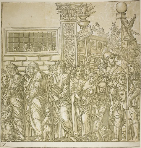 Triumph of Caesar by Andrea Andreani, print, 1599