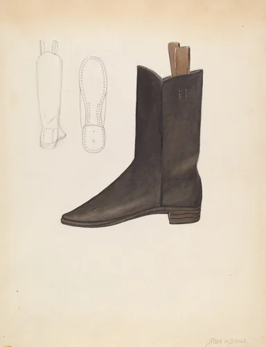 Boy's Boot by Jessie M Benge, index of american design, 1936