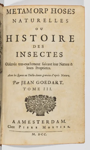 Métamorphoses naturelles ou histoire des Insectes, 3 volumes by Johannes Goedaert, book, 1700