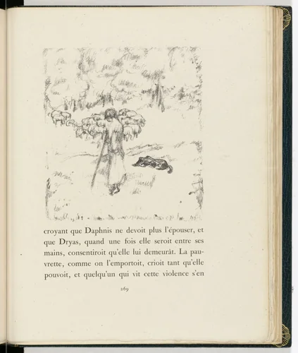In-text plate (page 269) from Daphnis et Chloé by Pierre Bonnard, illustrated book, 1902