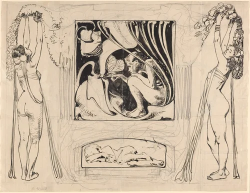 Allegory of Summer by Koloman Moser, drawing, 1896