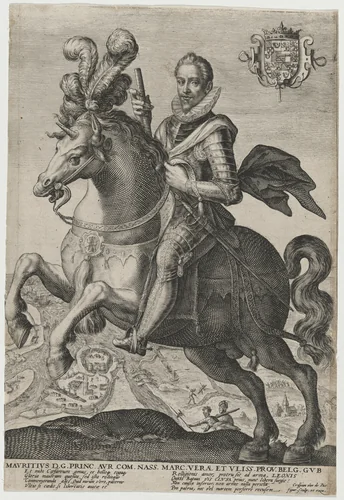 Maurice of Nassau, Prince of Orange by Crispijn van de Passe I, print, 1565-1637