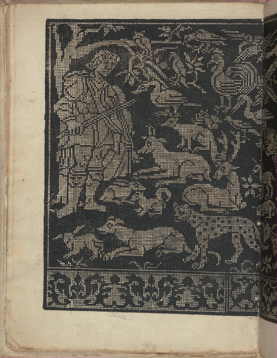 Esemplario di Lauori..., page 8 (recto) by Giovanni Andrea Vavassore, book, 1532