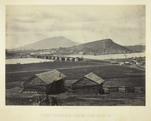 Chattanooga from the North by George Barnard, photograph, 1864
