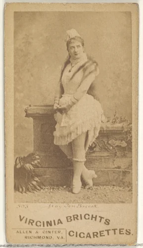 Card 503, from the Actors and Actresses series (N45, Type 1) for Virginia Brights Cigarettes by Allen & Ginter, photograph, 1885-1891
