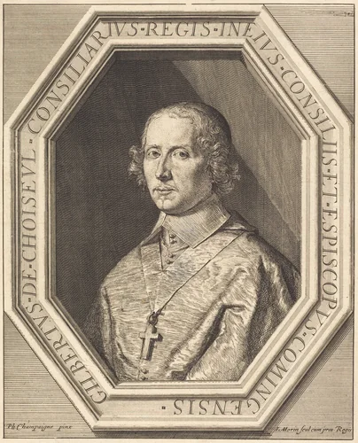 Gilbert de Choiseul du Plessis Praslin by Jean Morin; Philippe de Champaigne, print, 1600-1650