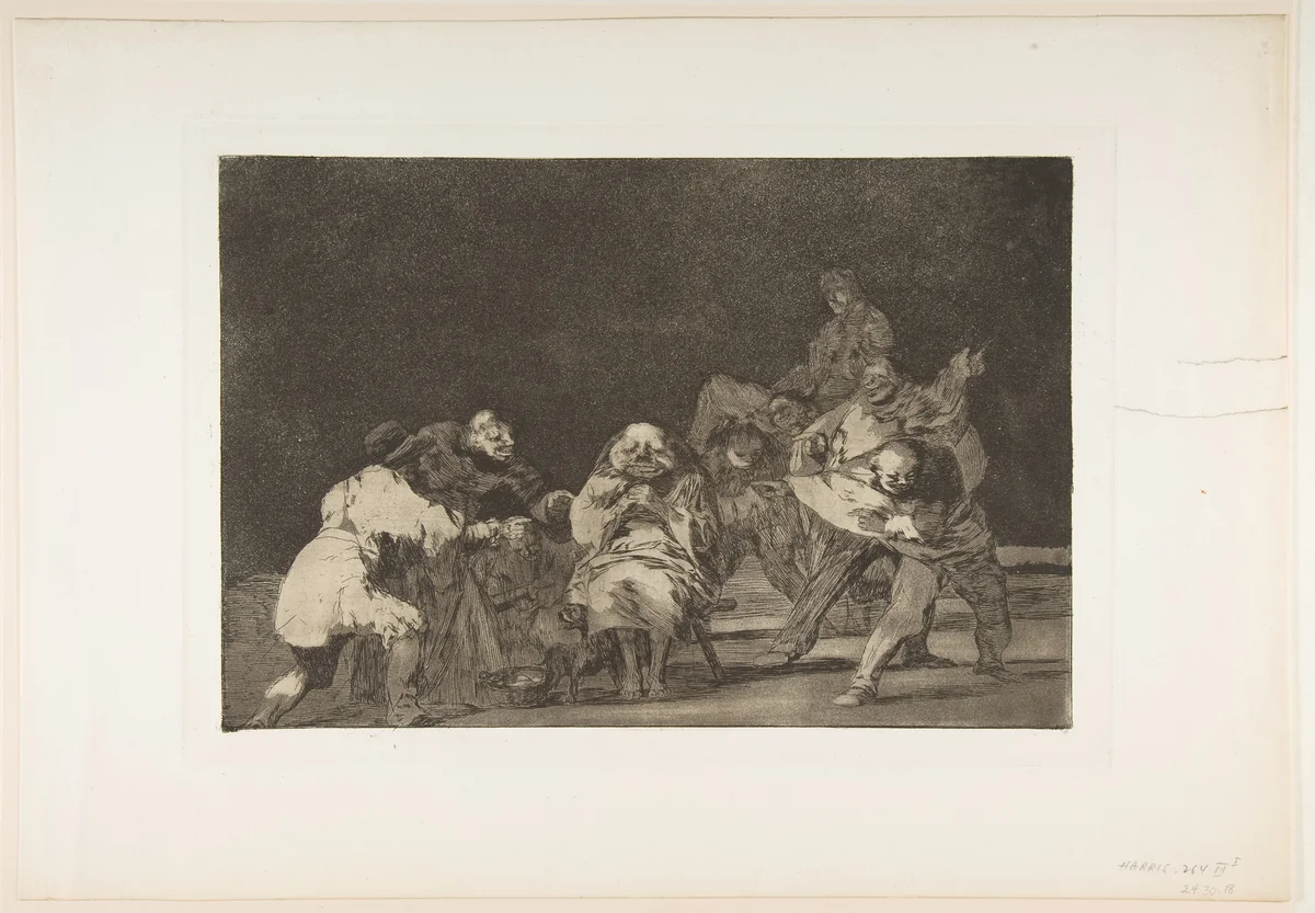 Loyalty, from "The Disparates" (Follies / Irrationalities) by Goya, print, 1810-1820