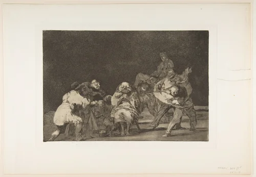 Loyalty, from "The Disparates" (Follies / Irrationalities) by Goya, print, 1810-1820