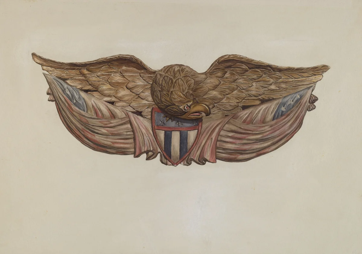Eagle by Flora Merchant, index of american design, 1935-1942