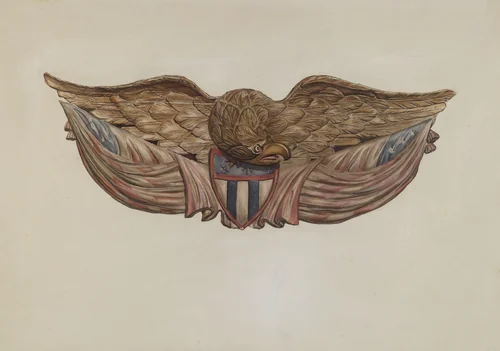 Eagle by Flora Merchant, index of american design, 1935-1942