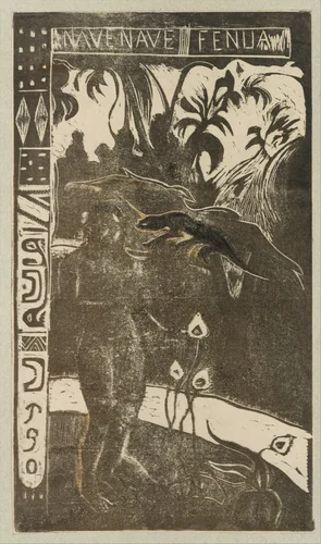 Delightful Land by Paul Gauguin, print, 1893-1894