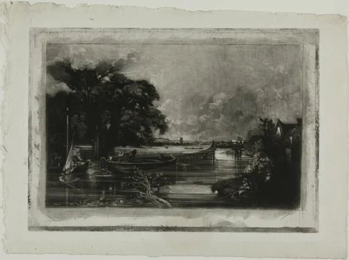 The River Stour from Various Subjects of English Landscape Scenery by David Lucas, print, 1830