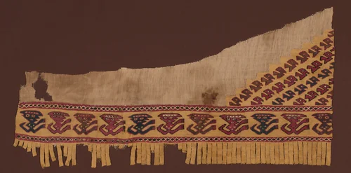 Fragment by Chancay, textile, 1000-1476