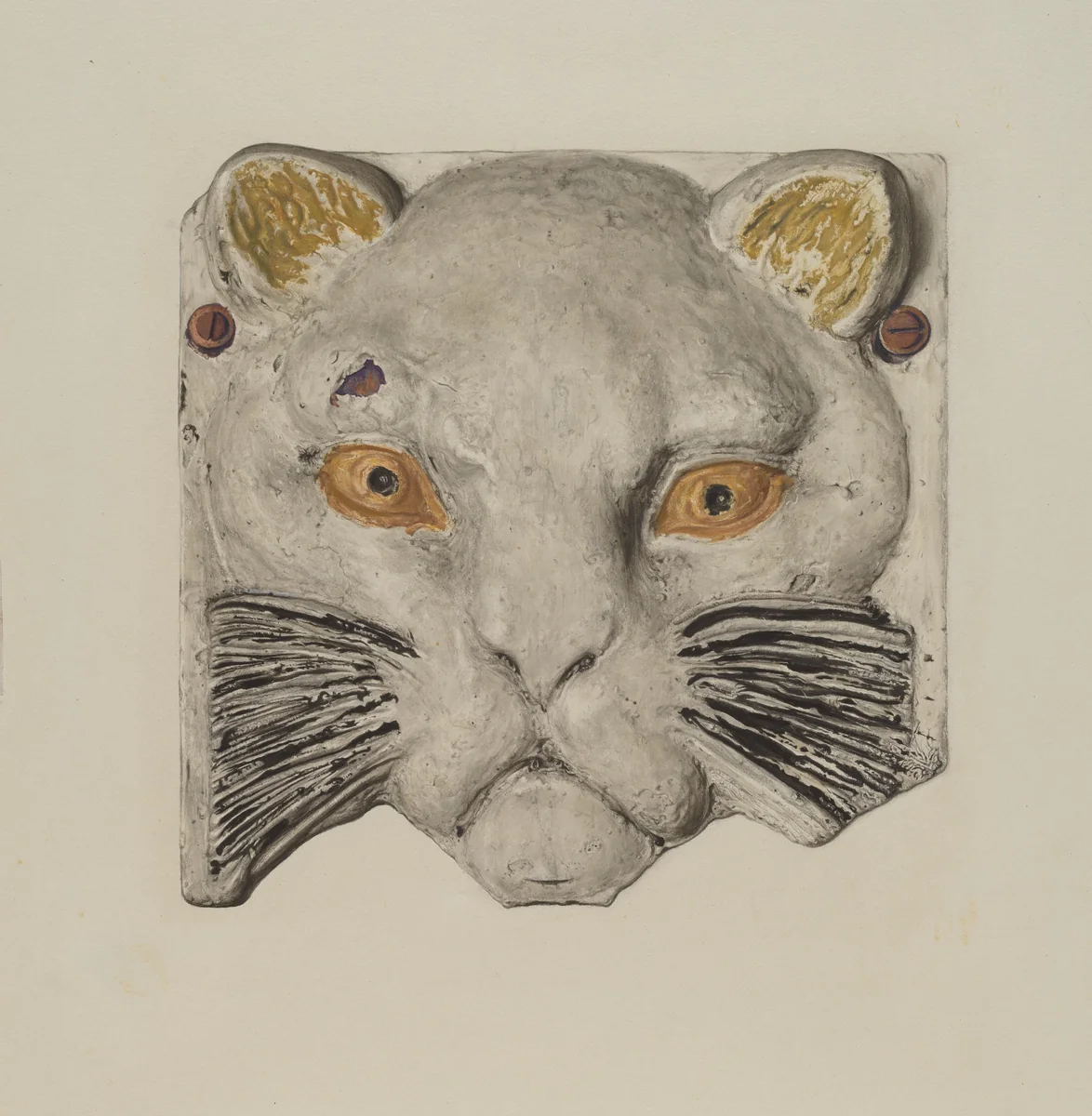 Cat's Head by Harriette Gale, index of american design, 1938