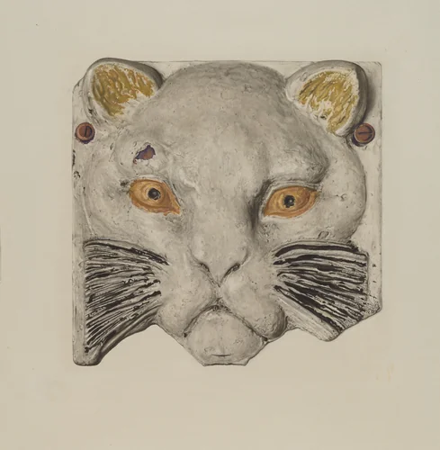 Cat's Head by Harriette Gale, index of american design, 1938