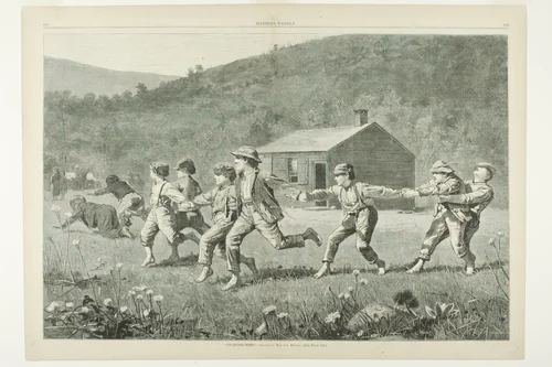 "Snap-the-Whip" by Winslow Homer, print, 1873