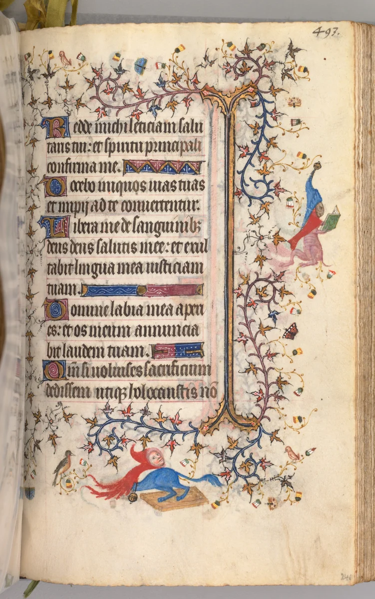 Hours of Charles the Noble, King of Navarre (1361-1425): fol. 241r, Text by Master of the Brussels Initials and Associates, book, 1400-1410