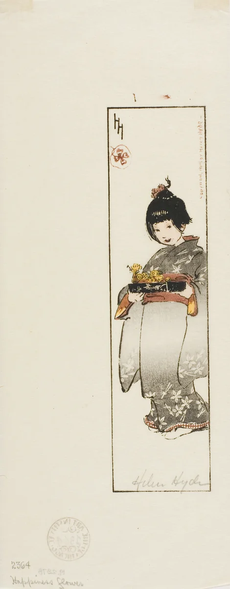 Happiness Flower by Helen Hyde, print, 1907
