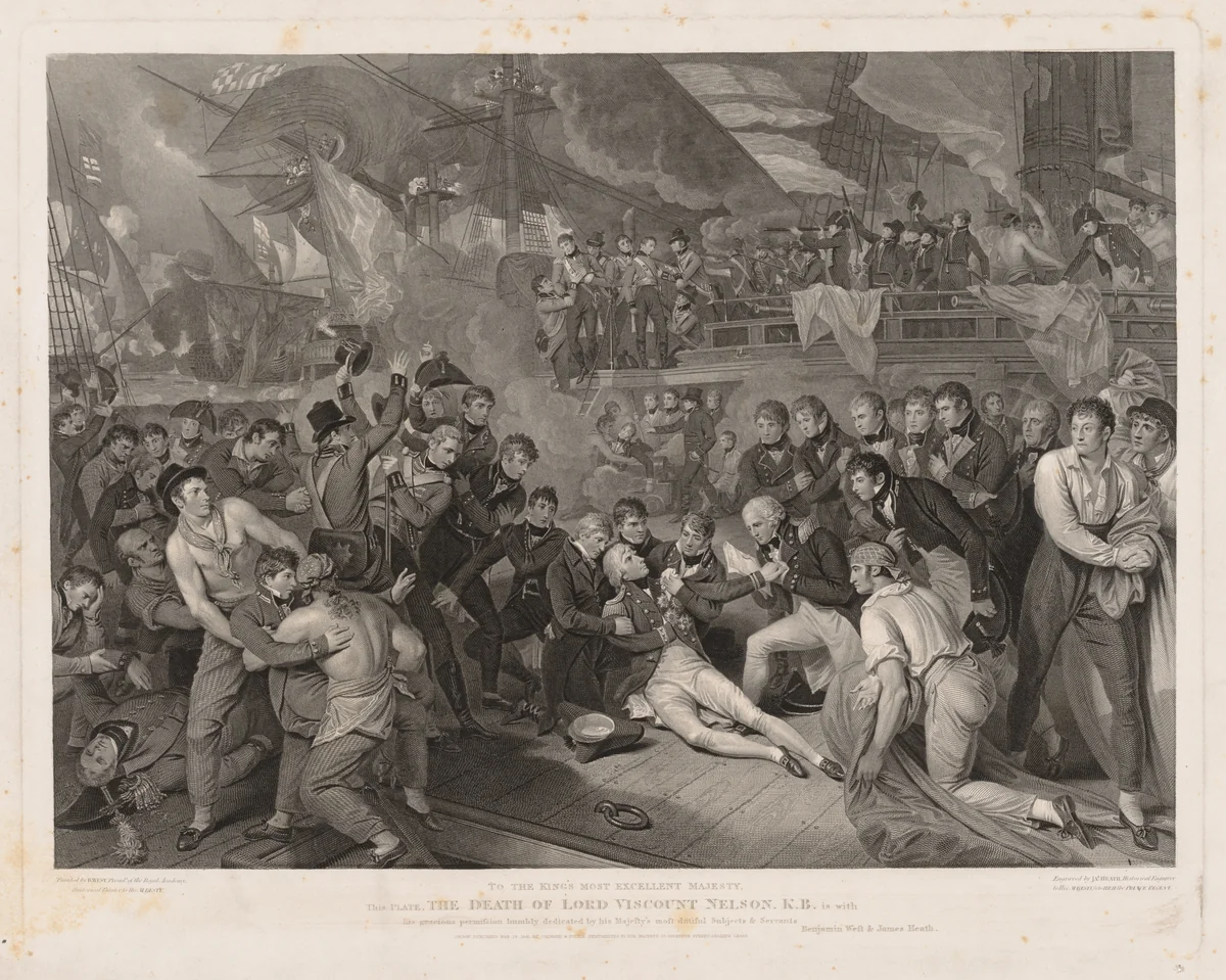 Death of Lord Nelson by James Heath, print, 1836-1846