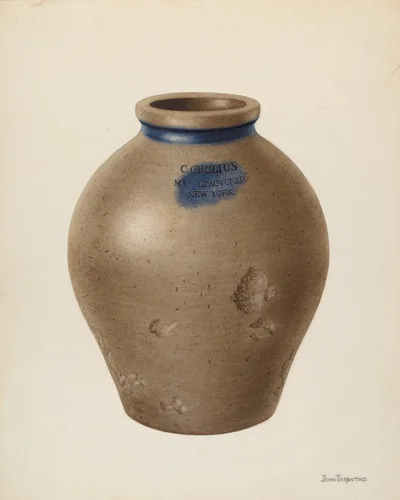 Vase by John Tarantino, index of american design, 1940
