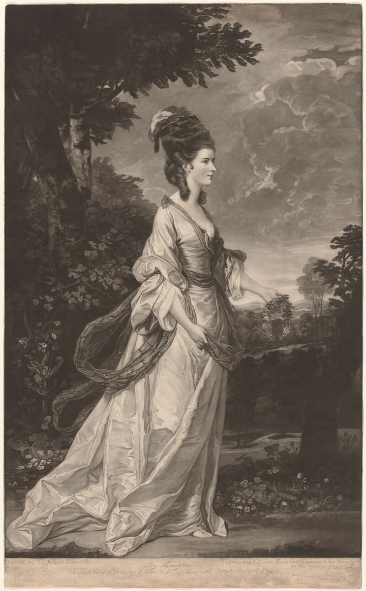 Jane, Countess of Harrington by Valentine Green, print, 1780