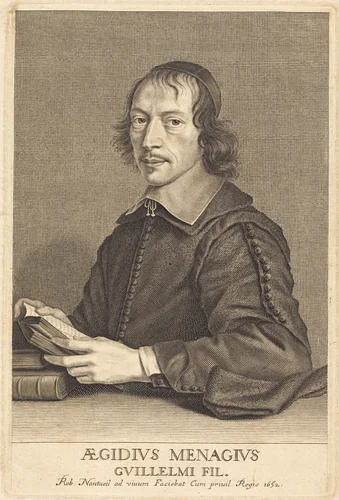 Gilles Menage by Robert Nanteuil, print, 1652