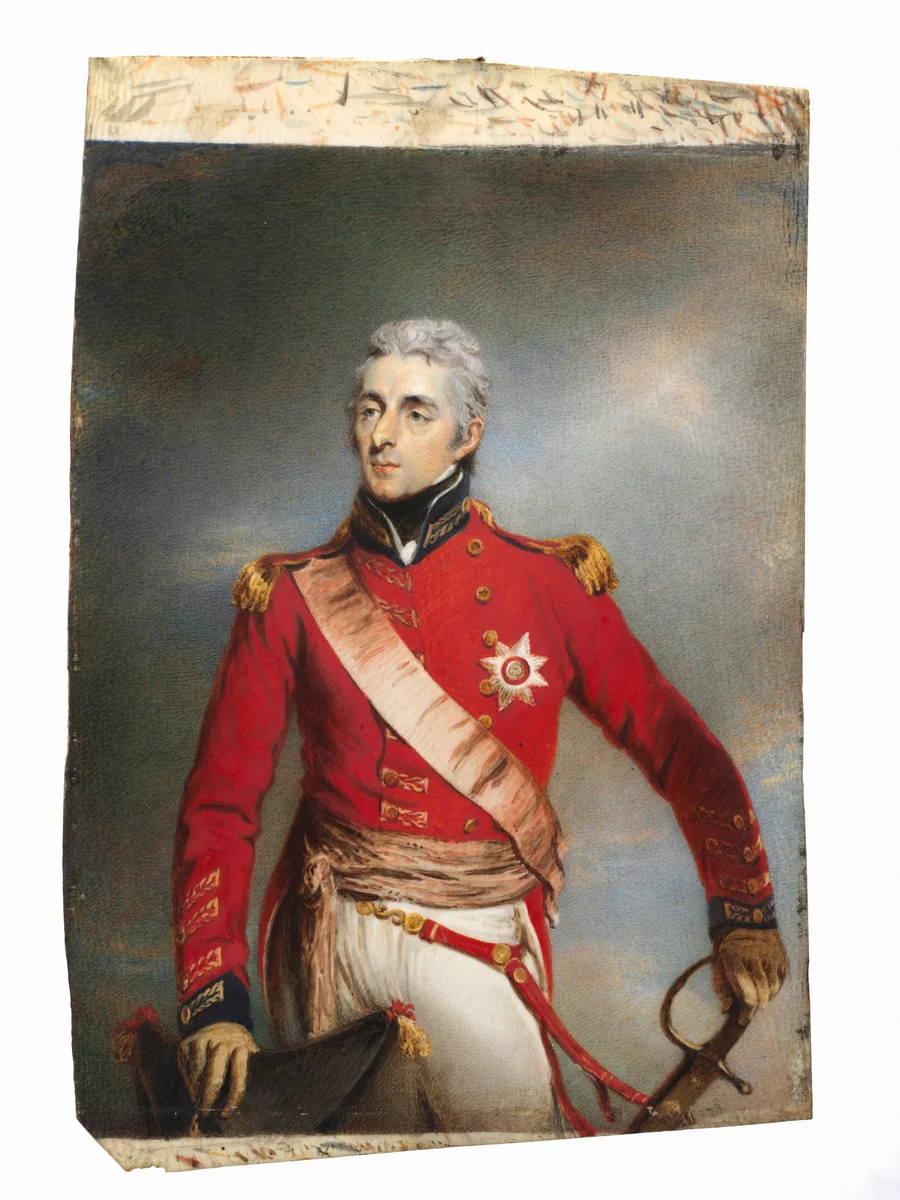 Portrait of Arthur Wellesley, later 1st Duke of Wellington by John Wright, painting, 1806-1807