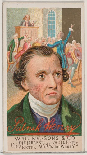 Patrick Henry, from the series Great Americans (N76) for Duke brand cigarettes by W. Duke, Sons & Co., print, 1888