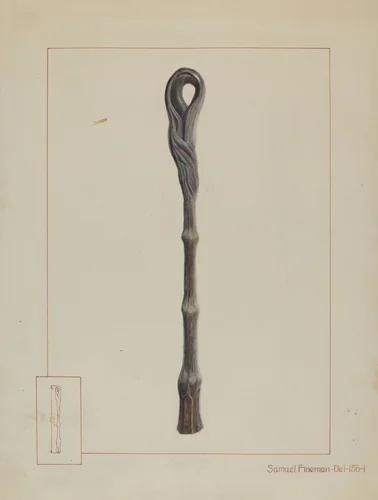 Iron Hitching Post by Samuel Fineman, index of american design, 1937