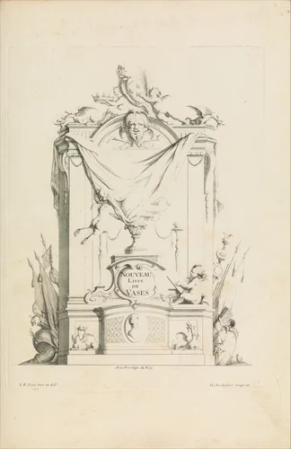 Nouveau Livre de Vases. Title Page by Jean Bernard Toro, book, 1716