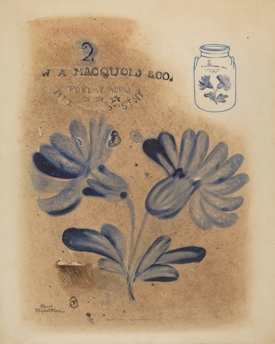 Jar by John Tarantino, index of american design, 1937