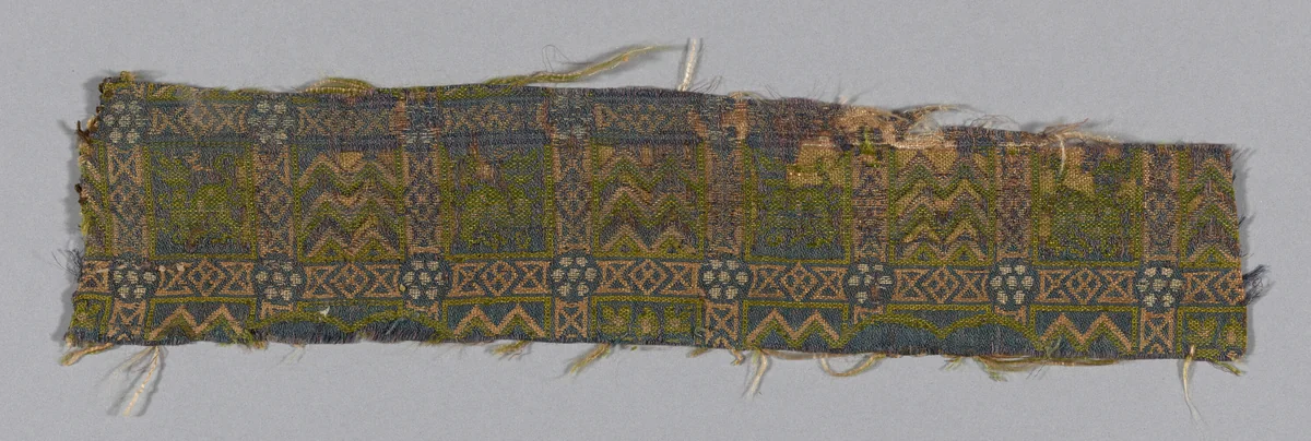 Fragment by Italy, textile, 1201-1400