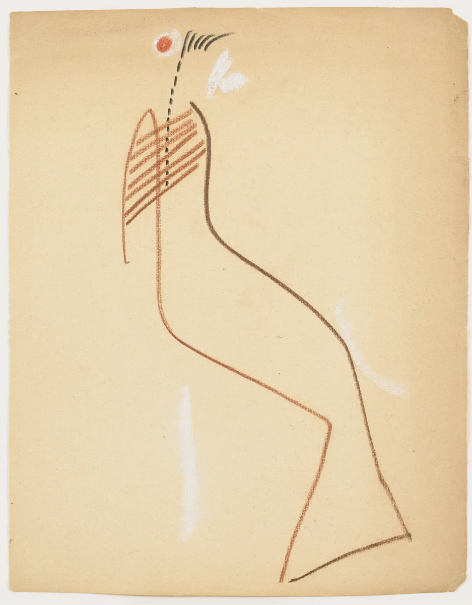 Untitled drawing for Soleil vitré by Georges Bataille, drawing, 1925