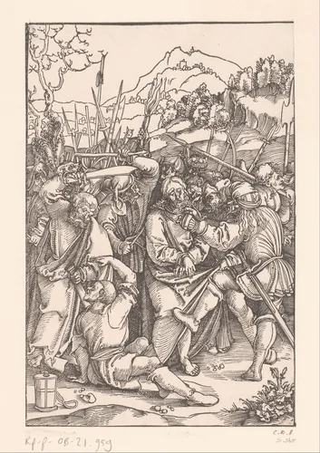 Gevangenneming van Christus by anonymous, print, 1506-1507