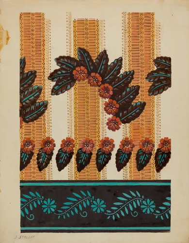 Wall Paper Border by Jack Staloff, index of american design, 1937