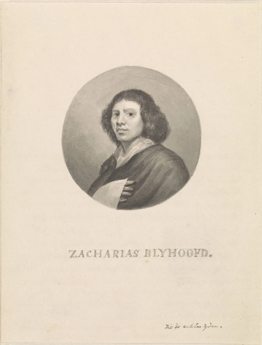 Portret van Zacharias Blijhooft by Christiaan Kramm, drawing, 1823
