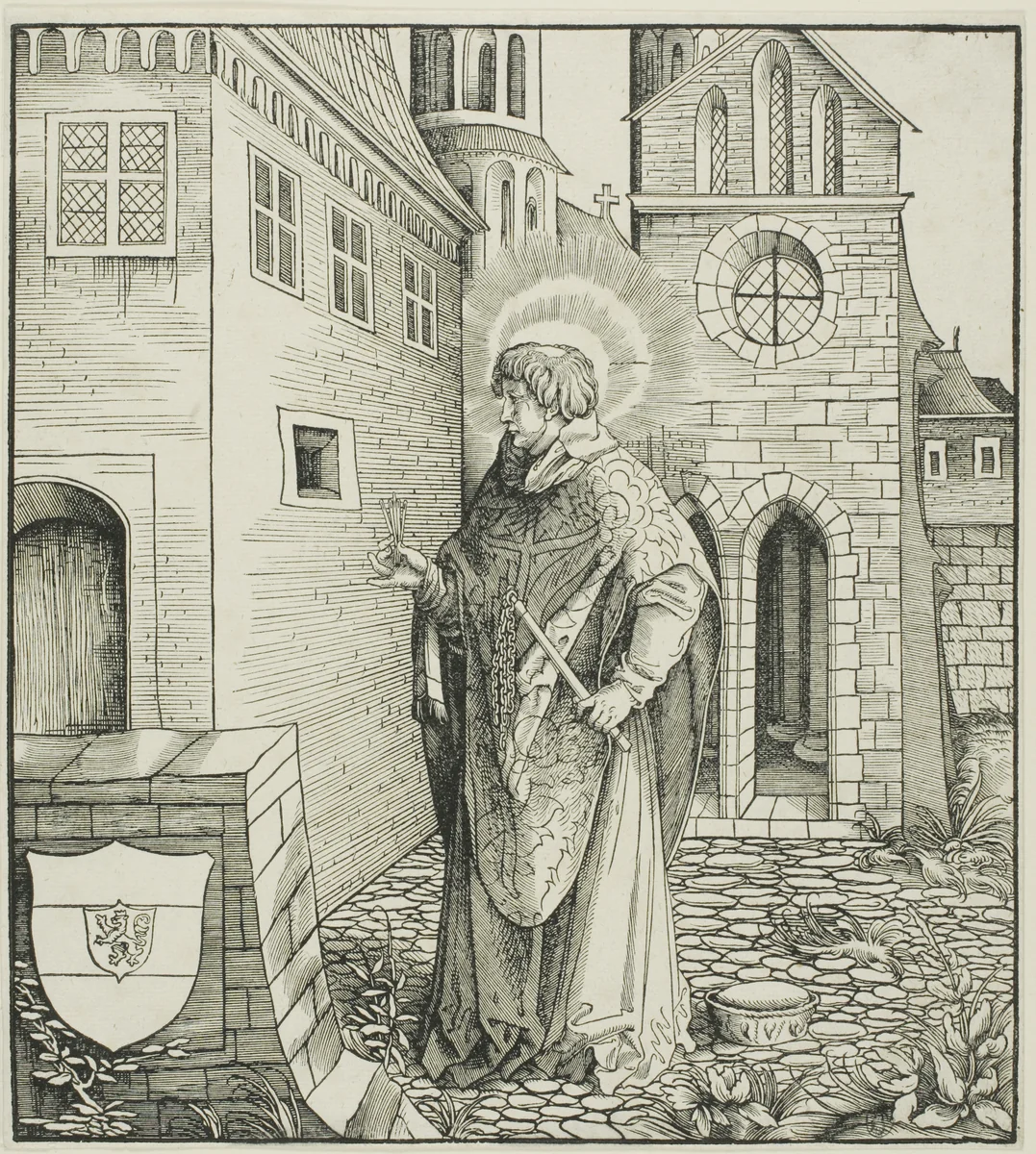 Saint Ferreolus, from Saints Connected with the House of Habsburg by Leonhard Beck, print, 1500-1542