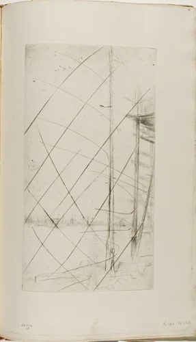 Shipbuilder's Yard, Liverpool by James McNeill Whistler, print, 1875