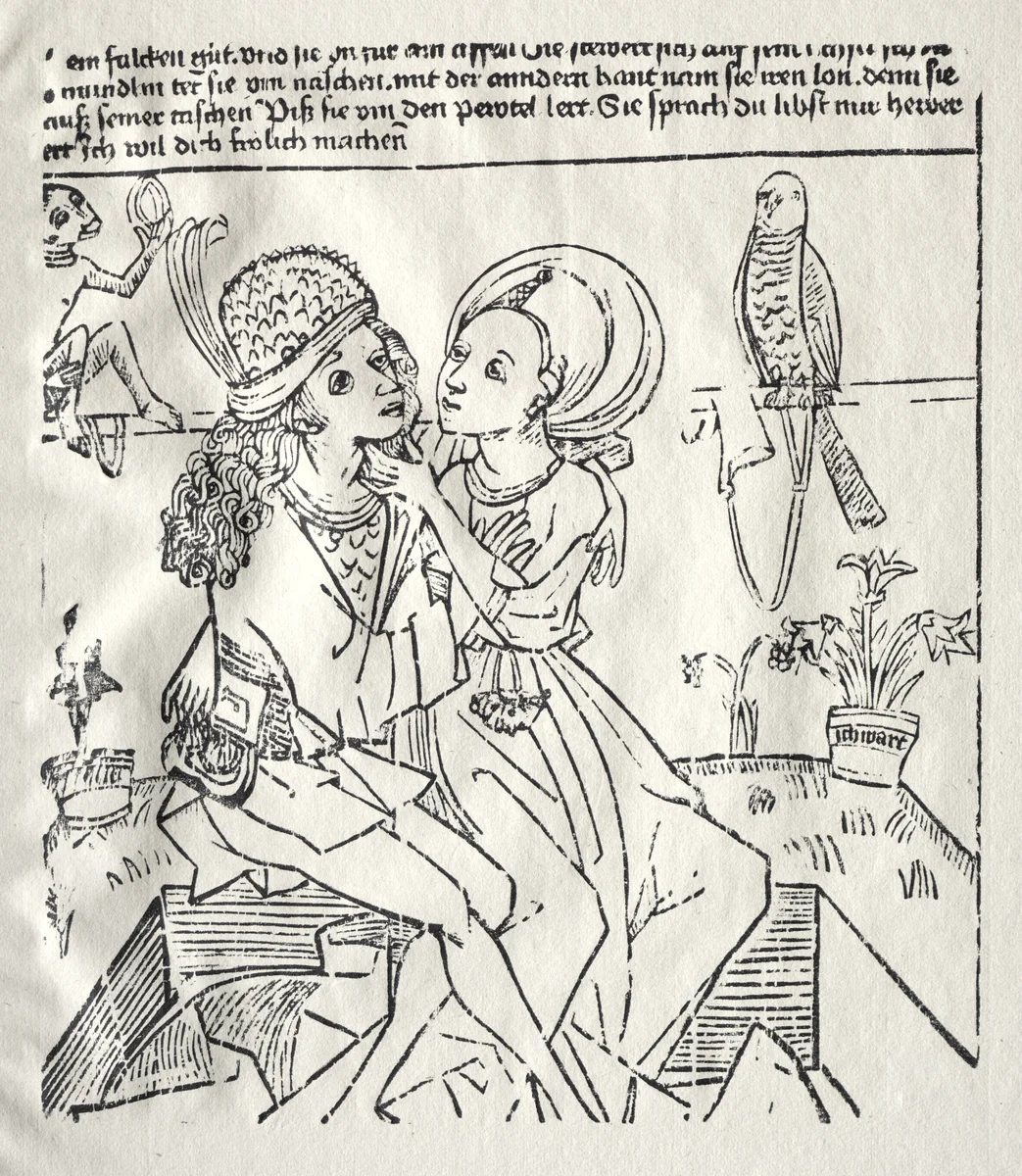 The Lovers by Unknown, print, 1465-1475