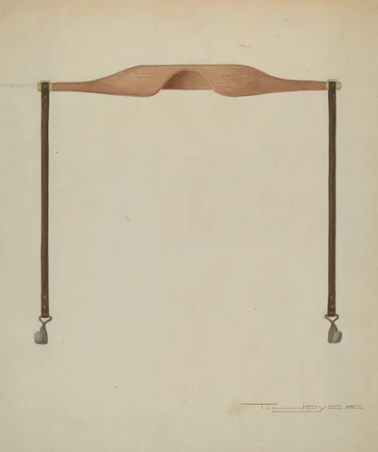 Shaker Yoke by T. Joyce, index of american design, 1935-1942