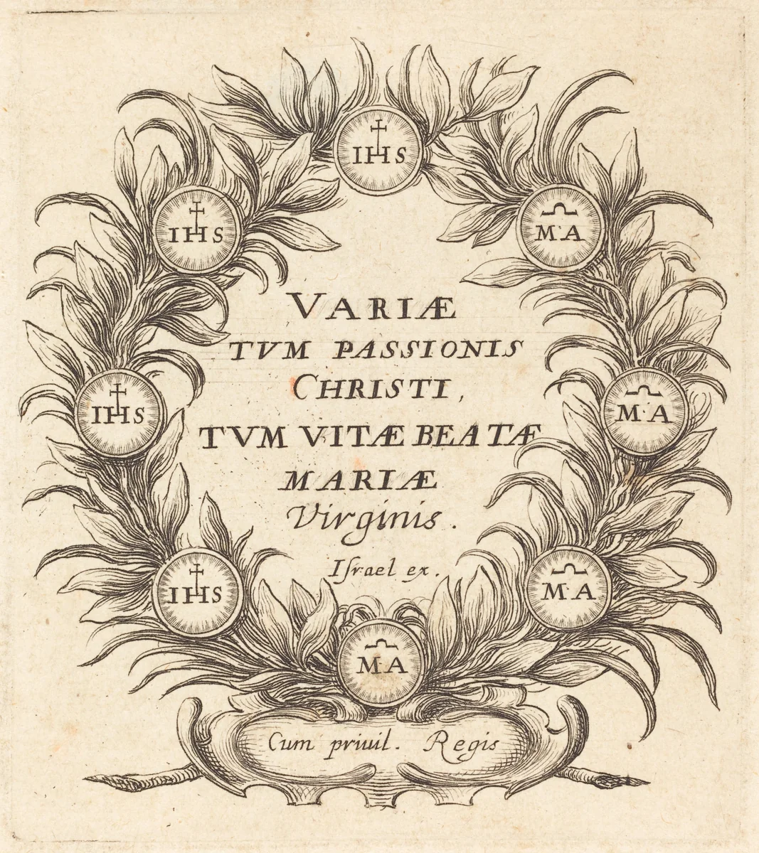 Frontispiece for Callot's "The Mysteries of the Passion" by Abraham Bosse, print, 1631