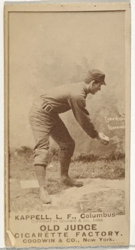Henry "Heinie" Kappel, Left Field, Cleveland, from the Old Judge series (N172) for Old Judge Cigarettes by Goodwin & Company, photograph, 1888