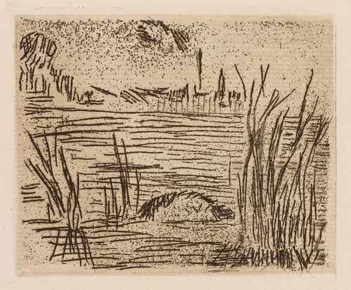 The River in the Plain, plate 4 from Le Fleuve by Édouard Manet, print, 1874