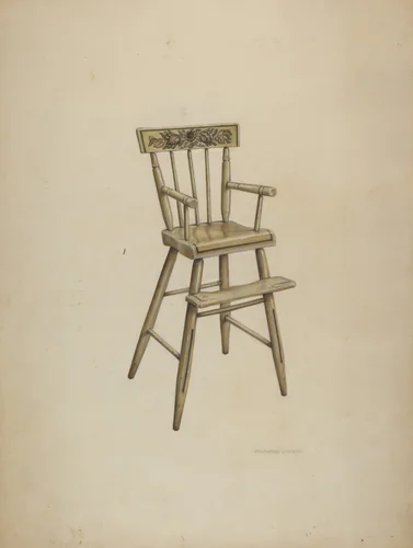 High Chair by Raymond Chard, index of american design, 1939
