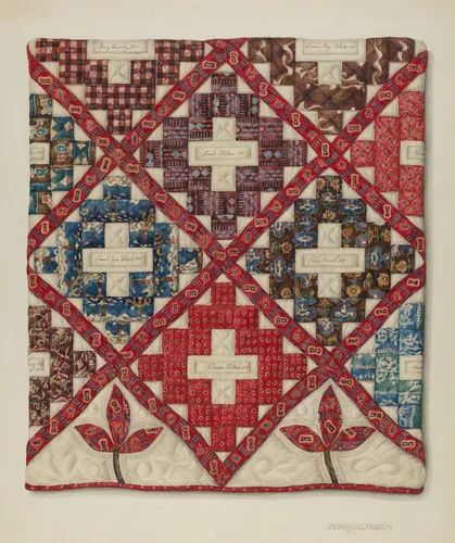 Bedspread by Jenny Almgren, index of american design, 1938