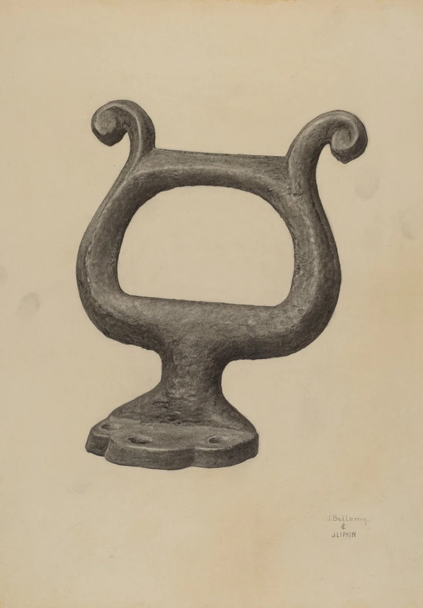 Foot Scraper by Jacob Lipkin
Julius Bellamy, index of american design, 1940