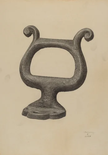 Foot Scraper by Jacob Lipkin
Julius Bellamy, index of american design, 1940