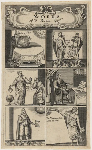 Title Page to F. Rous' Works by Thomas Cross, print, 1657