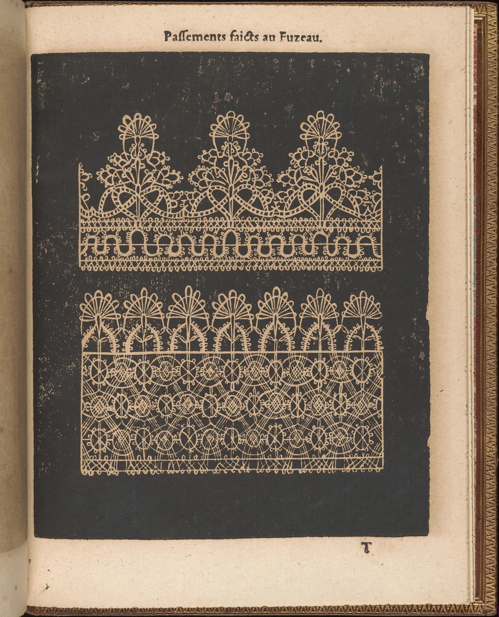 La Pratique de l'Aiguille, page 72 (recto) by Matthias Mignerak, book, 1605