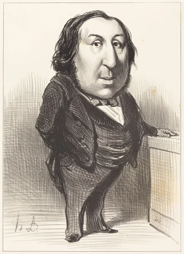 Emmanuel Arago by Honoré Daumier, print, 1848